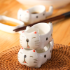 Lindo Plato Japonés  de Porcelana  con Diseño de Gato