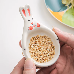 Lindo Plato Japonés  de Porcelana  con otro Diseño de Gato