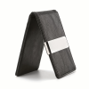Cartera Portátil Minimalista de Cuero PU color negro